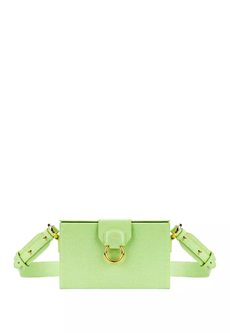 Jual JW PEI Grace Box Bag Lime Green Lizard Original 2023 ZALORA Indonesia