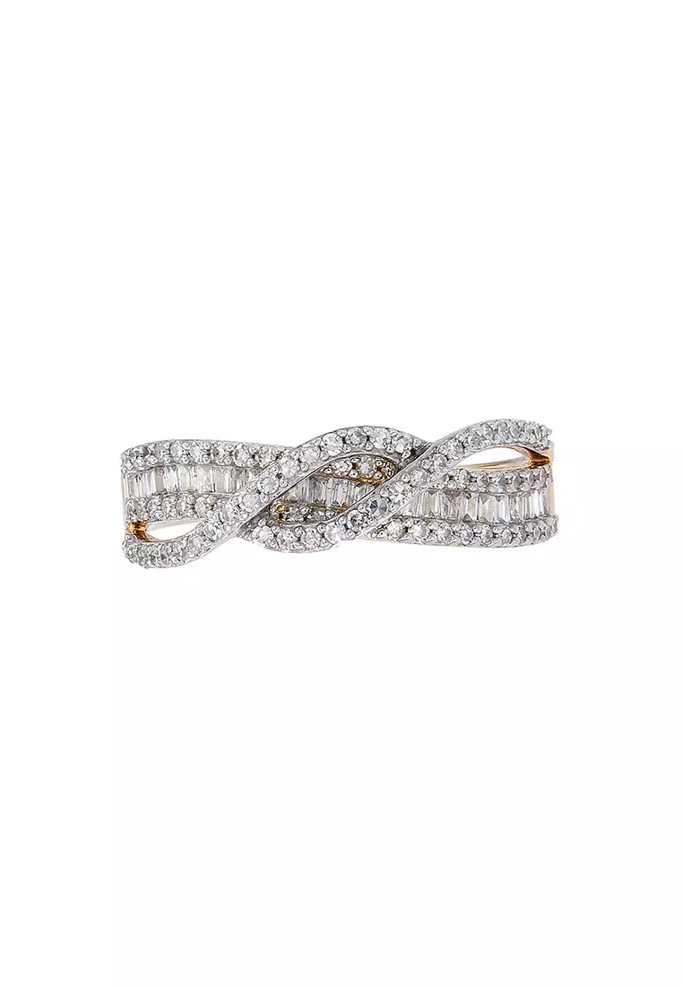 HABIB Baguette and Diamond Ring in 375/9K Yellow Gold 24830