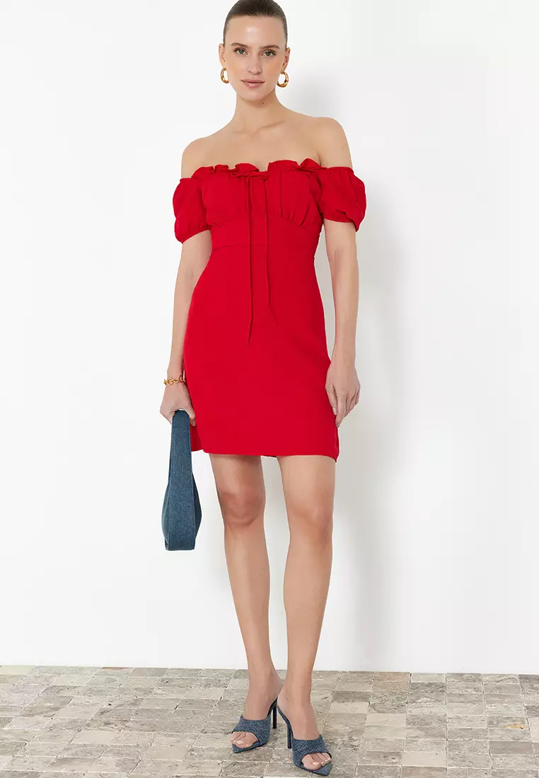 Off Shoulder Mini Dress