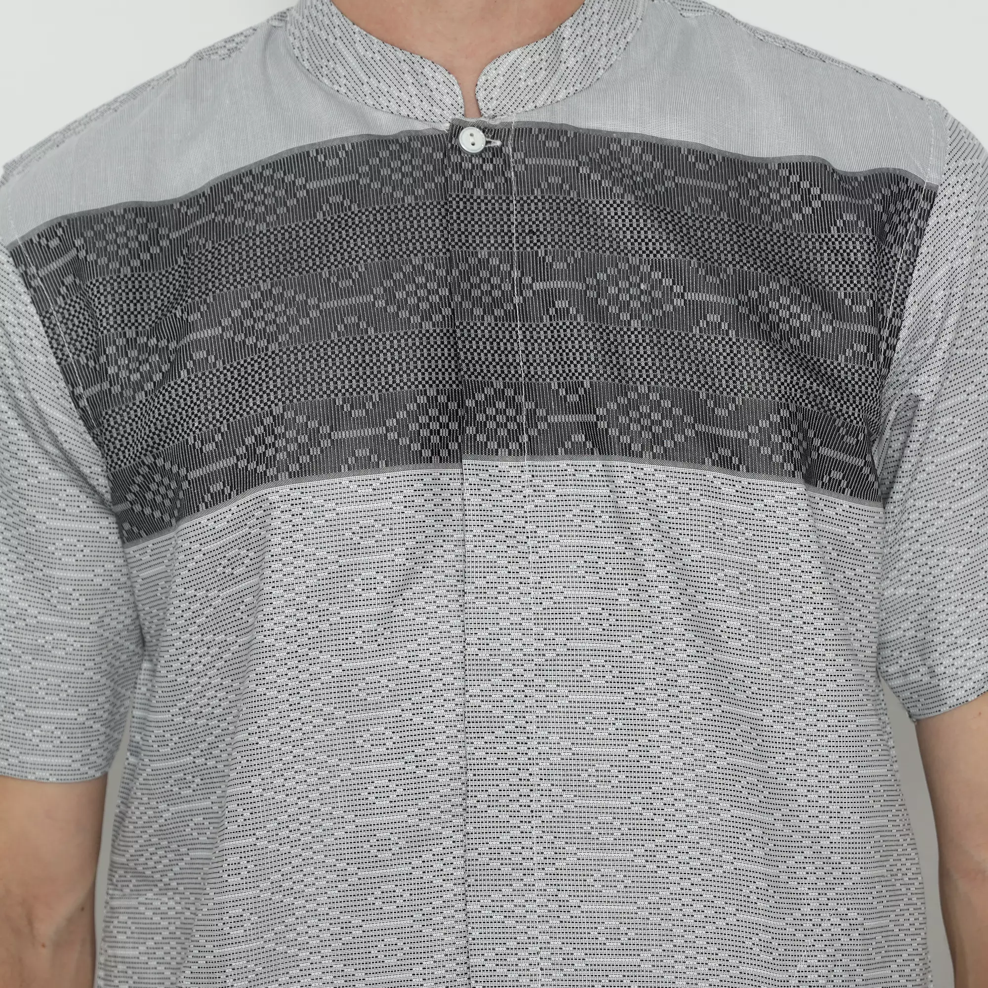 Platini Kemeja Koko Pria Lengan Pendek Katun GREY 931307