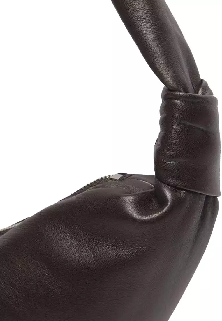 Small Croissant Bag Soft Nappa Leather Dark Chocolate BG0003LL095