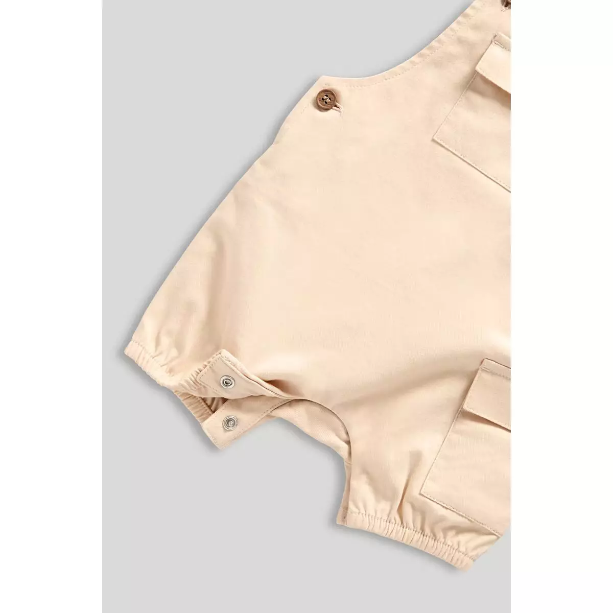 Mothercare Cargo Bibshorts and Bodysuit Set - Set Baju Bayi Laki-laki (Cokelat)
