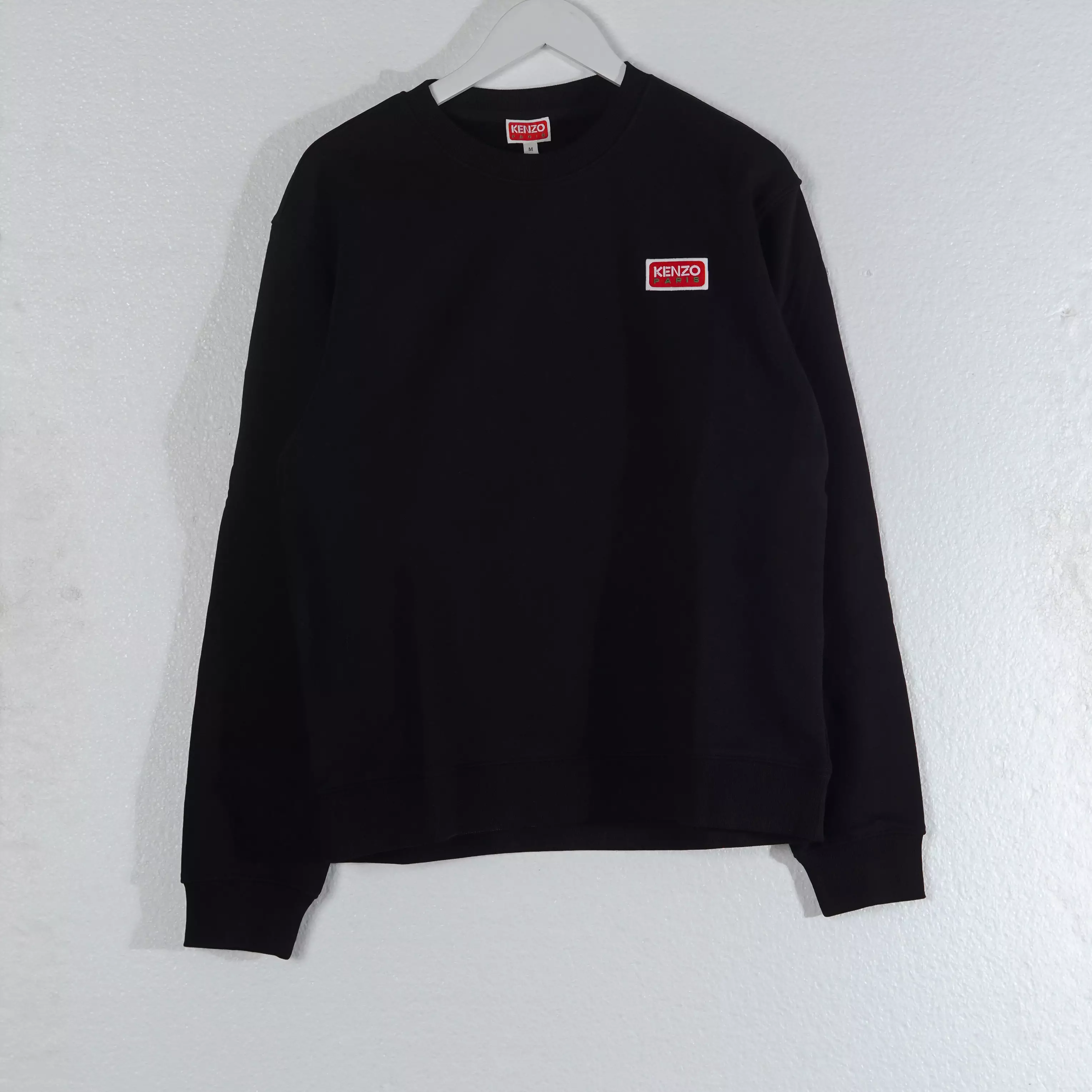 Sweater KENZO PARIS SQUARE POCKET BACK RED BLACK SWEATSHIRT 100% ORIGINAL