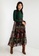 Desigual green Long Tulle Floral Printed Dress 7365CAA81D3130GS_1