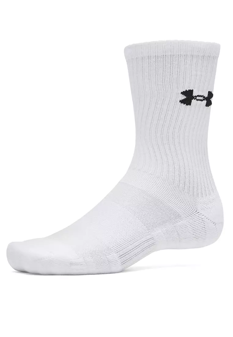 Performance Cotton Unisex 3-Pack Crew Socks