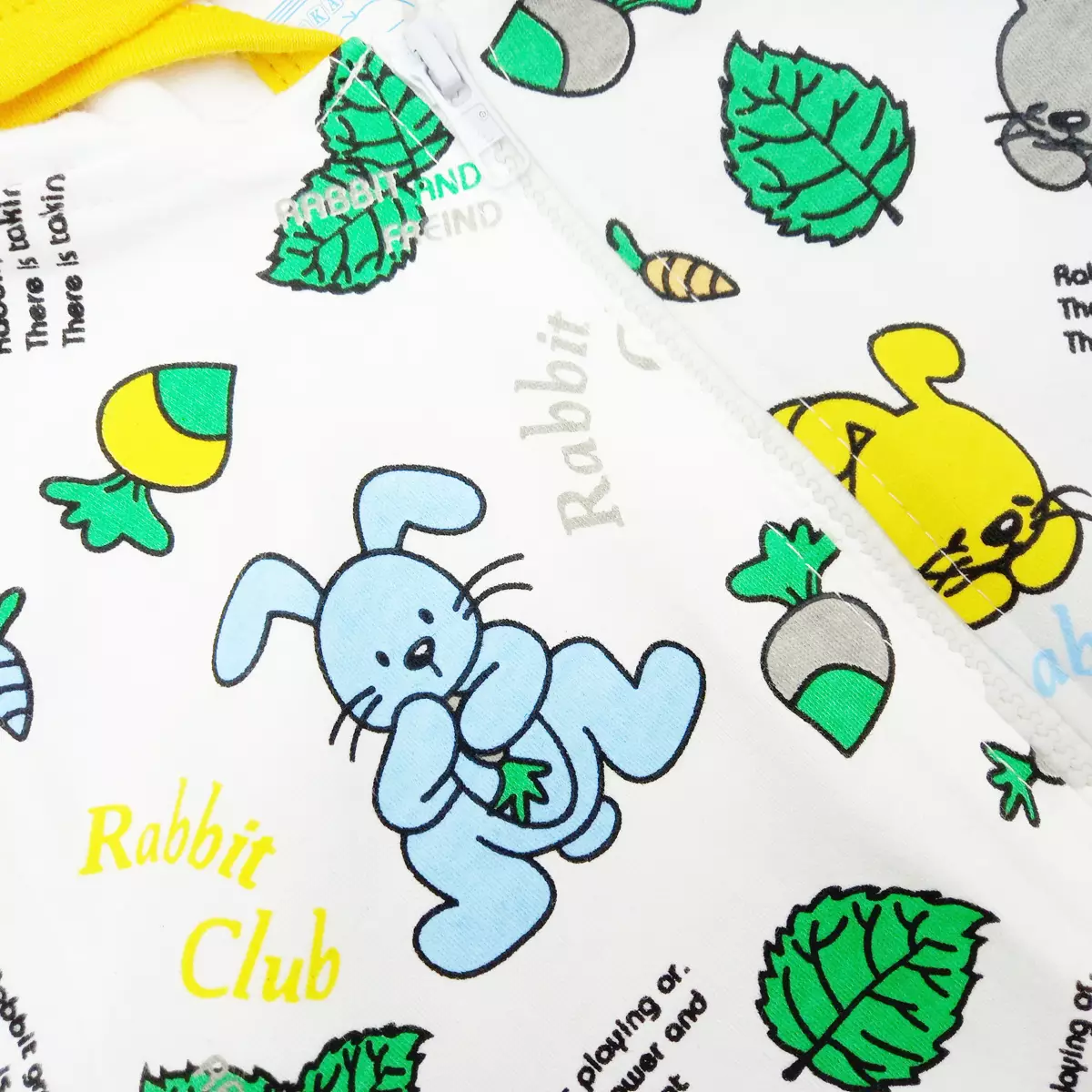 Wakakids Jaket Bayi Sweater Anak Usia 6 Bulan Hingga 12 Bulan Motif Rabbit Full Printing 4089 Navy