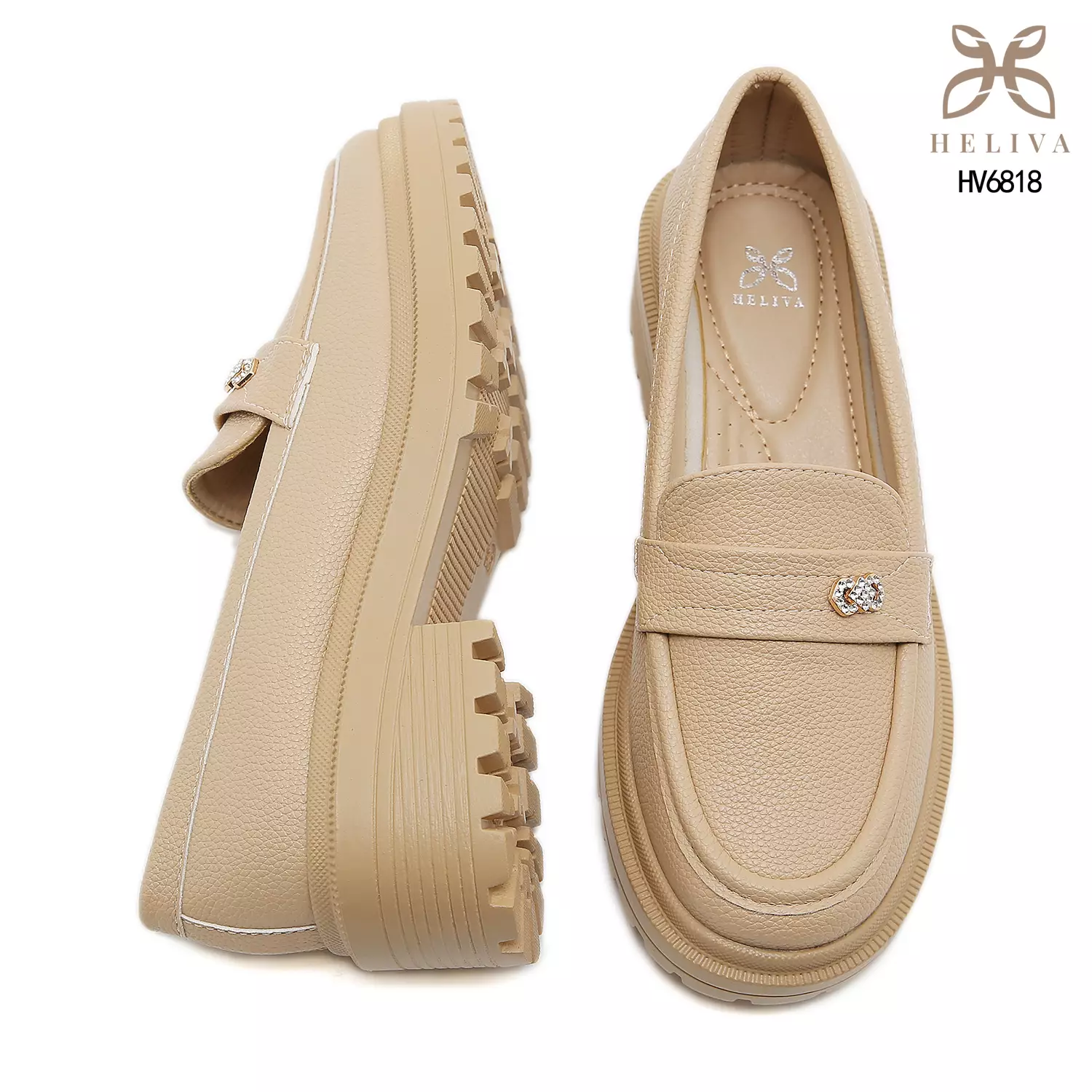 Heliva Zareen – Casual Luxe Loafers with Bold Platform HV6818