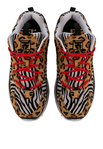 Tenis Fila Ray Tracer Animal Mujer 5RM01019 992 Casual 55 OFF