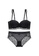 W.Excellence black Premium Black Lace Lingerie Set (Bra and Underwear) B2234US761164EGS_1