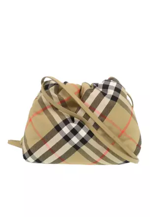 Buy Burberry Pre-Loved Burberry Supernova Check Nylon Drawstring