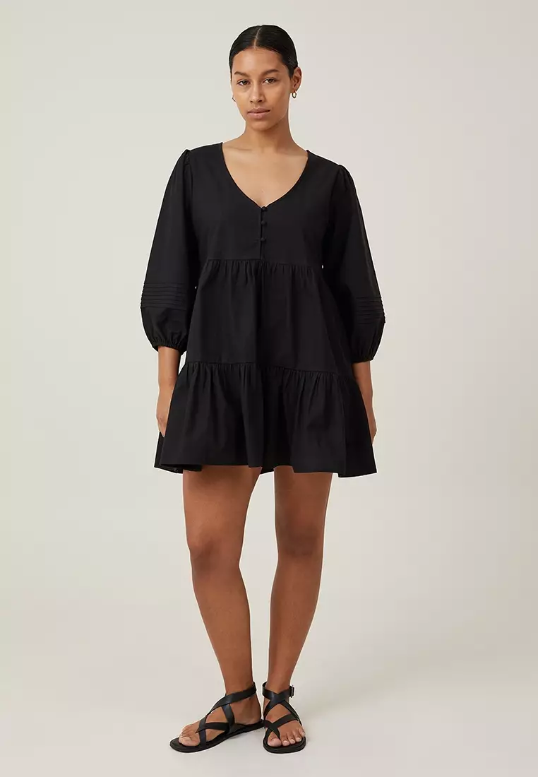 Buy Cotton On Remmie 3/4 Sleeves Mini Dress 2023 Online | ZALORA ...
