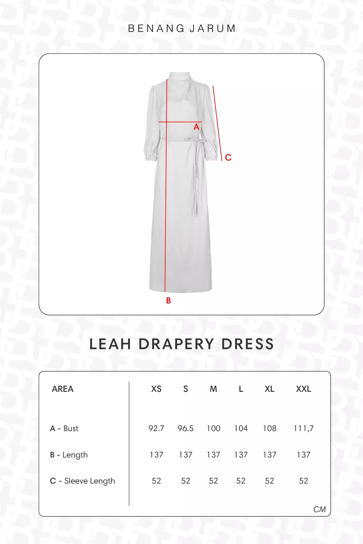 Benang Jarum - Leah Drapery Dress - Navy