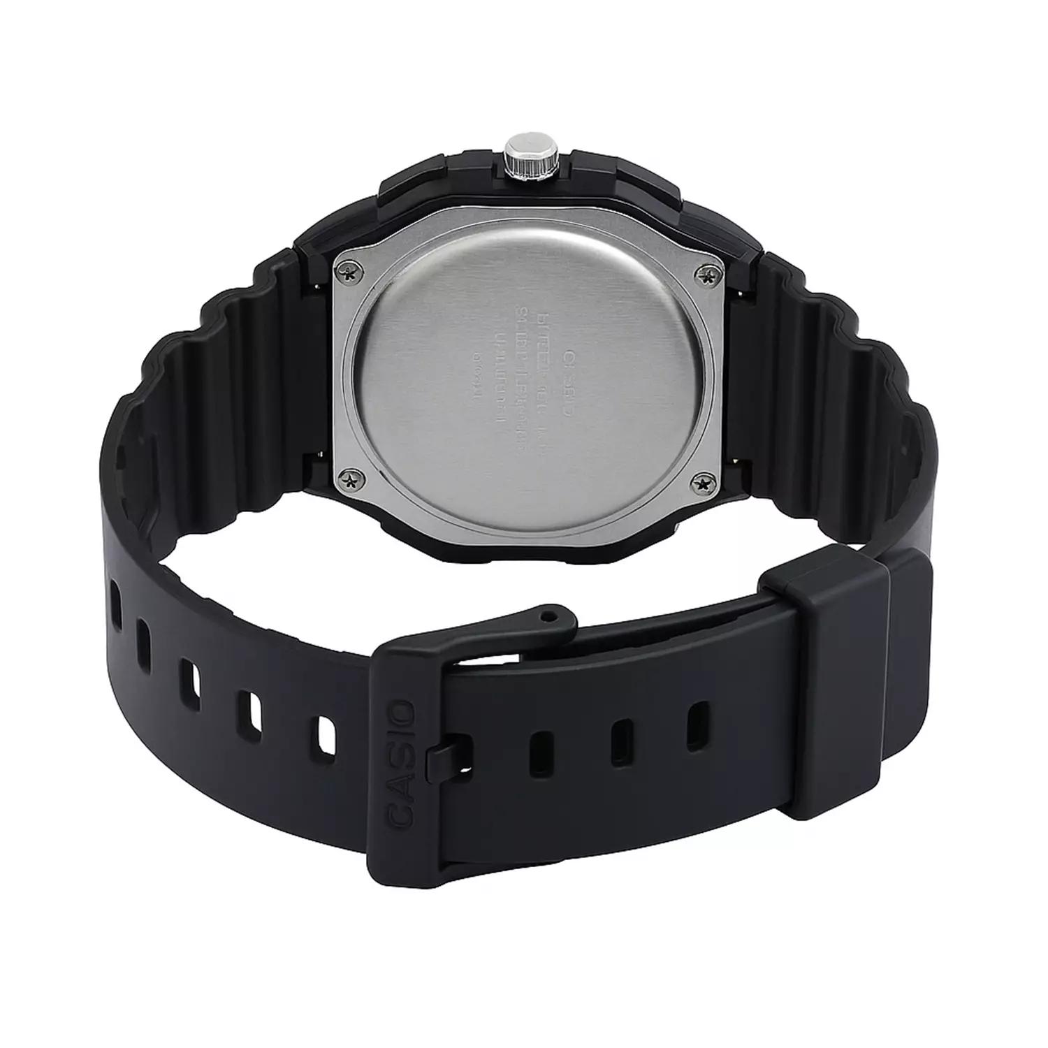 Jam Tangan Analog Pria - Black Aluminum Bezel - Black Resin Case & Band - MRW-230H-1E1V