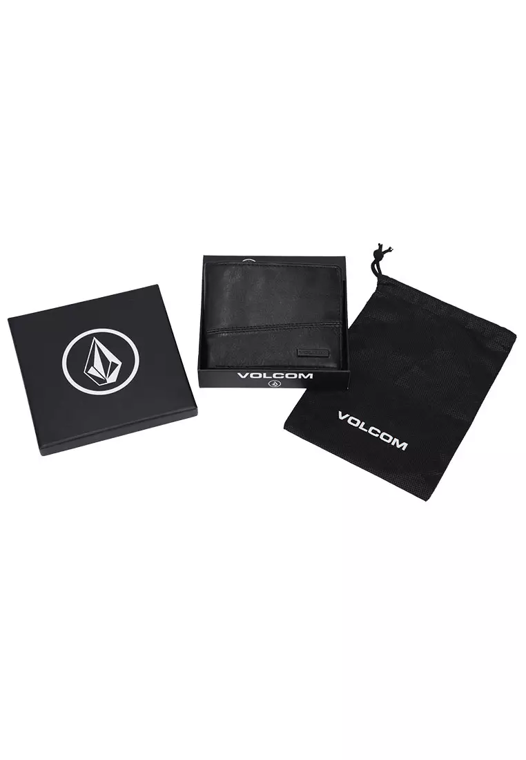 MLW SHIFTER STONE LEATHER WALLET BLACK