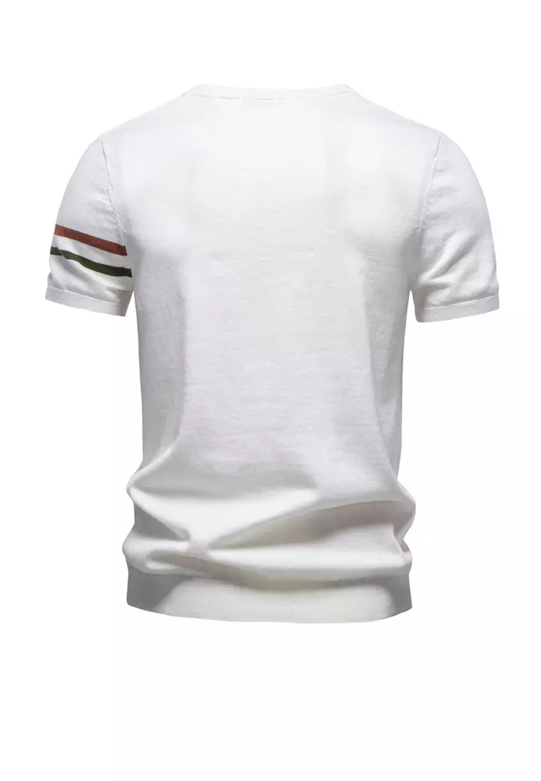 Pure Cotton Stripe T-Shirt AX-PSM8510