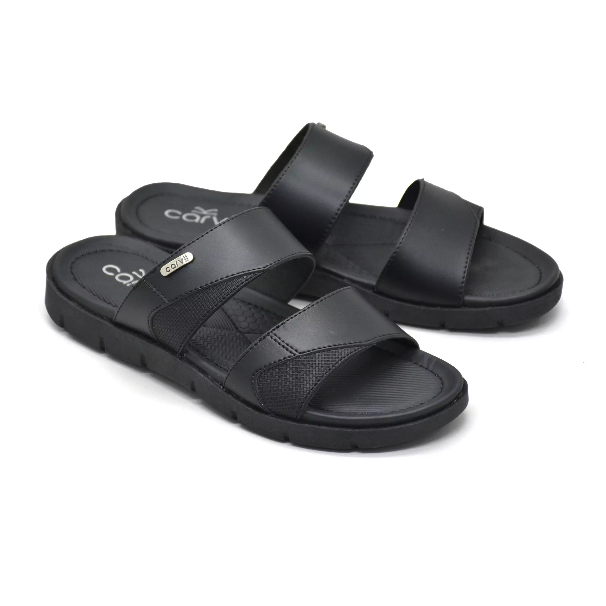 Carvil Sandal Pria Firenze-02 M Black