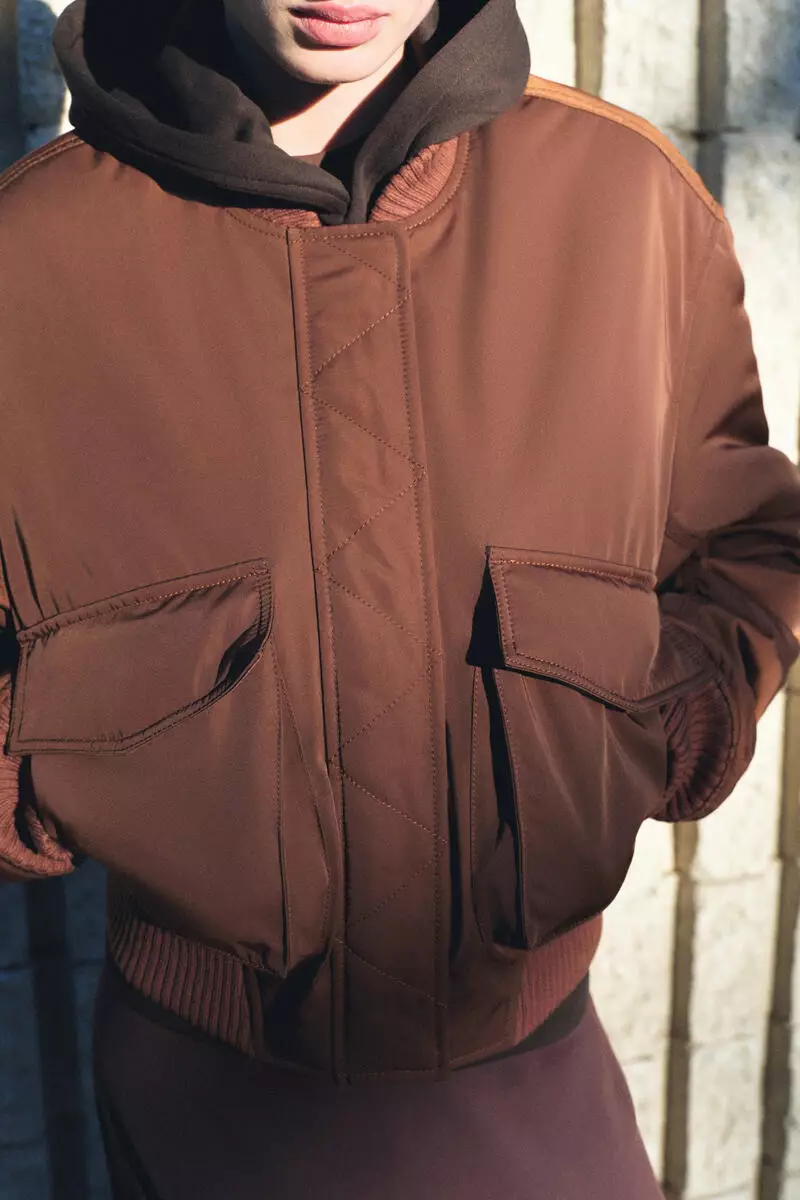 Padded bomber jacket