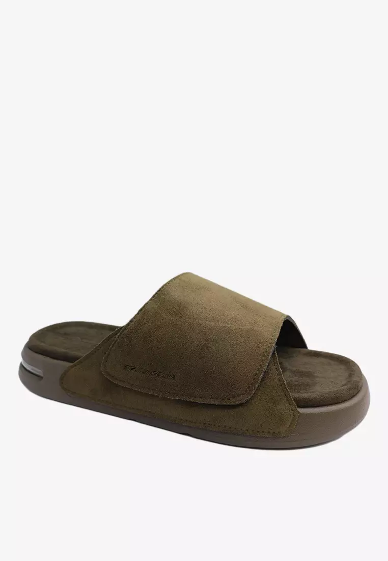 Dr Cardin Men Cove Air Suede Comfort Sandals with Adjustable Strap D-RLZ-8233