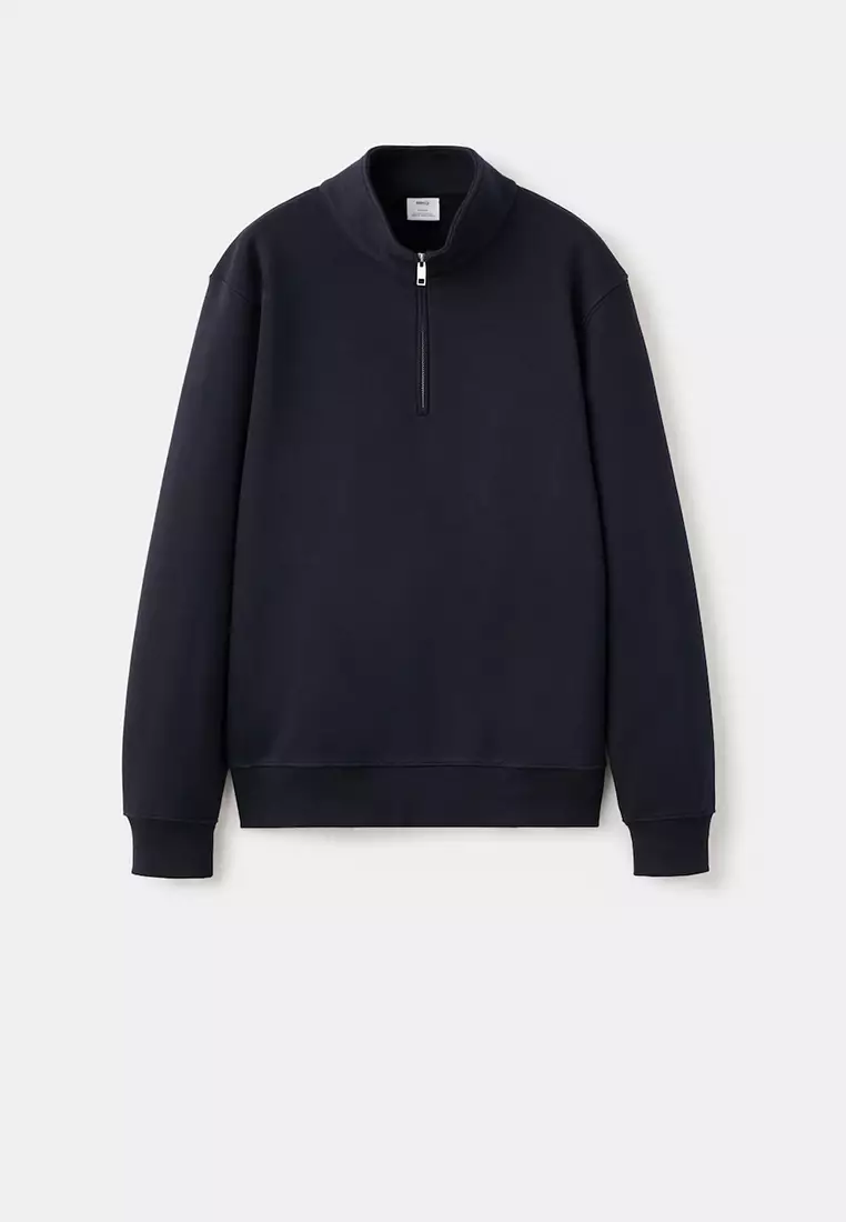 Regular-Fit Sweatshirt With Zip