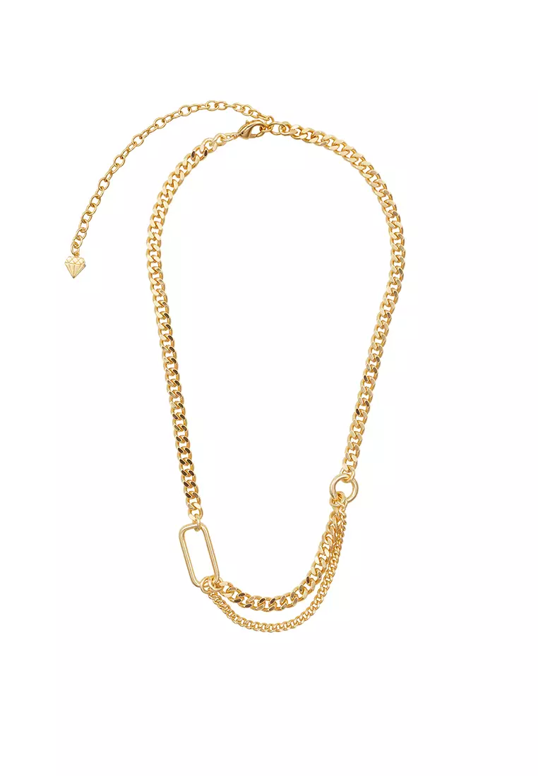 Reflect XL Curb Chain Gold Necklace
