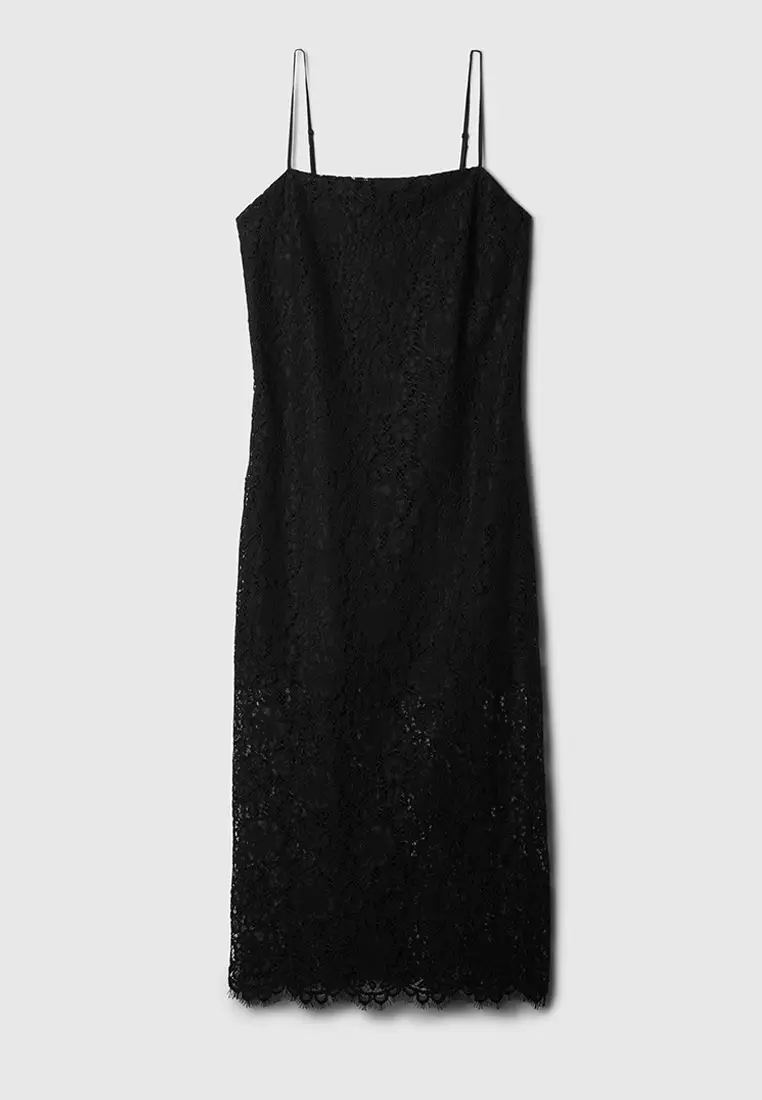 knee length dresses for ladies Timothea Daisy Time Lace Trimmed Midi Dress – Louche main image 1