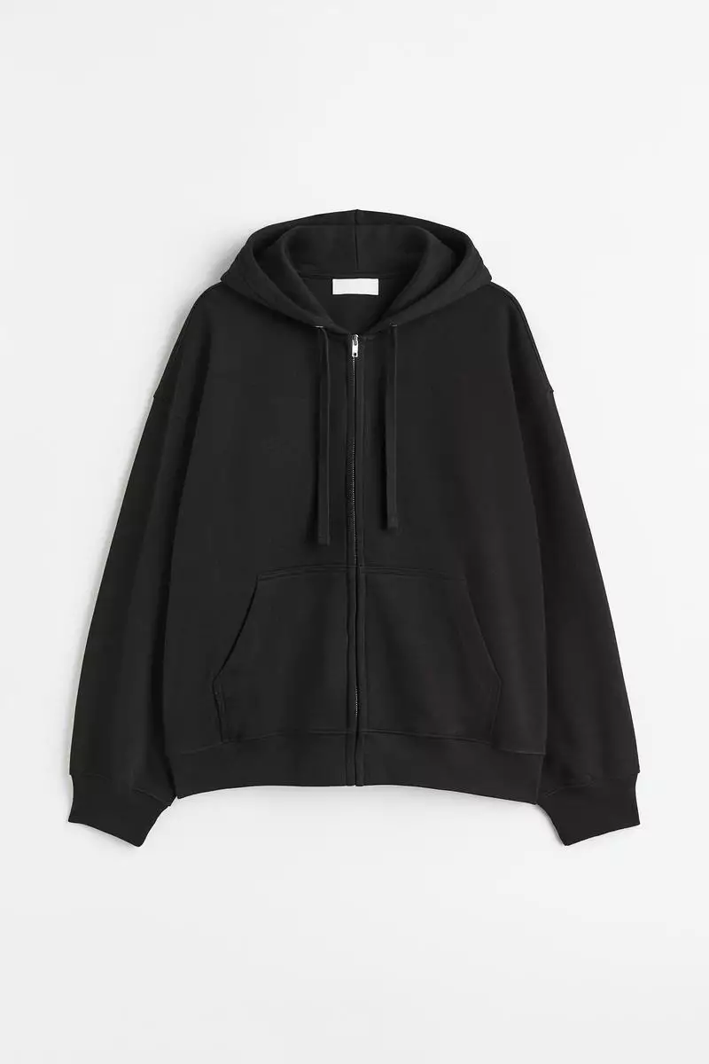 Buy H&M Oversized Fit Cotton zip-through hoodie 2024 Online | ZALORA ...