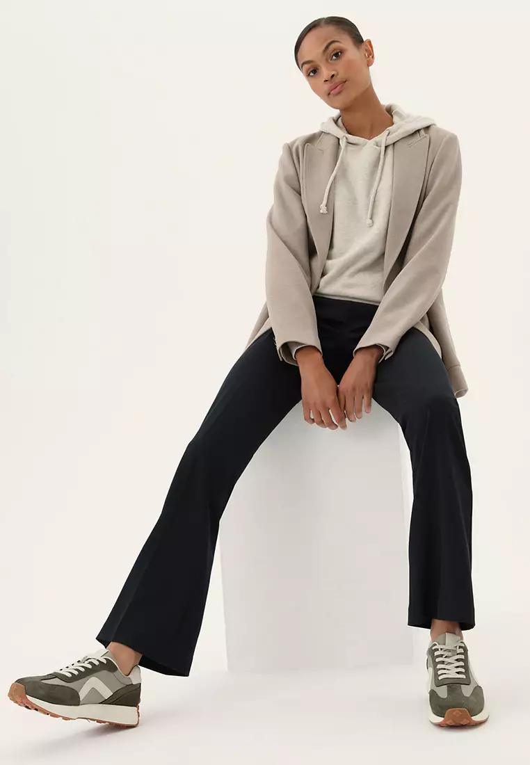 Jersey Flared Trousers