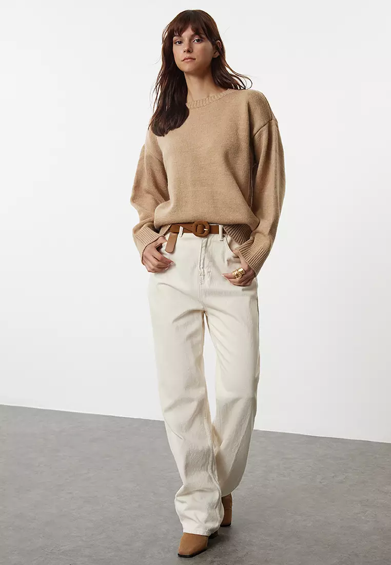 Mink Wide Pattern Soft Texture Knitwear Sweater TWOAW25KZ00126