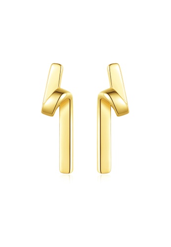 Buy Match Premium S925 Geometry Golden Earring 2021 Online Zalora Singapore
