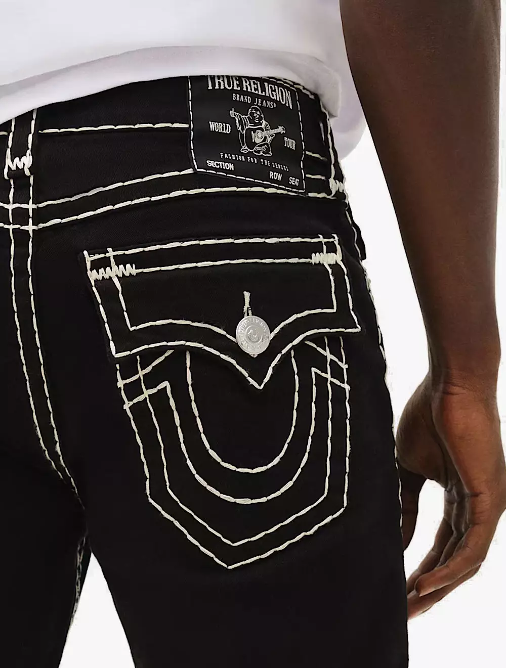 True Religion - Men Denim Pants - RICKY SUPER T FLAP 34IN - Black