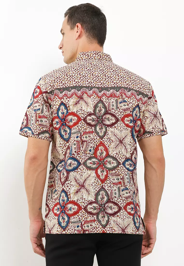 Hem Body Fit Batik Semanggi Warna