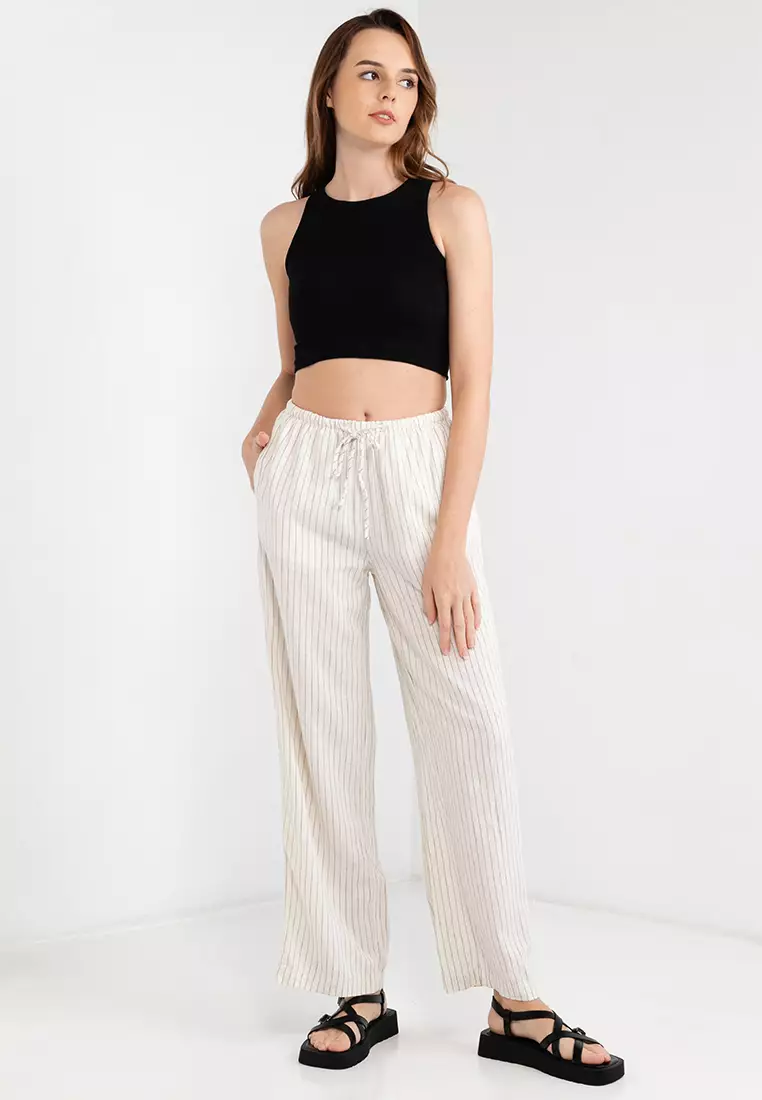 Jual Cotton On Haven Asia Fit Wide Leg Pants Original 2024 ZALORA