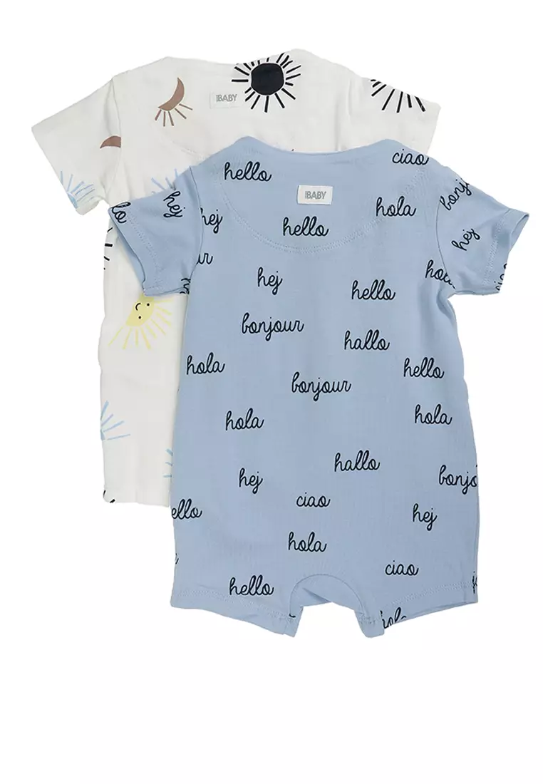 2 Pack Short Sleeves Romper