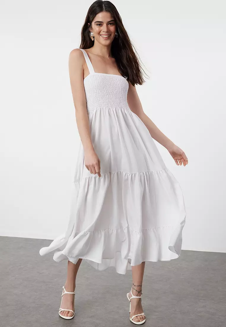 Tiered Midi Dress