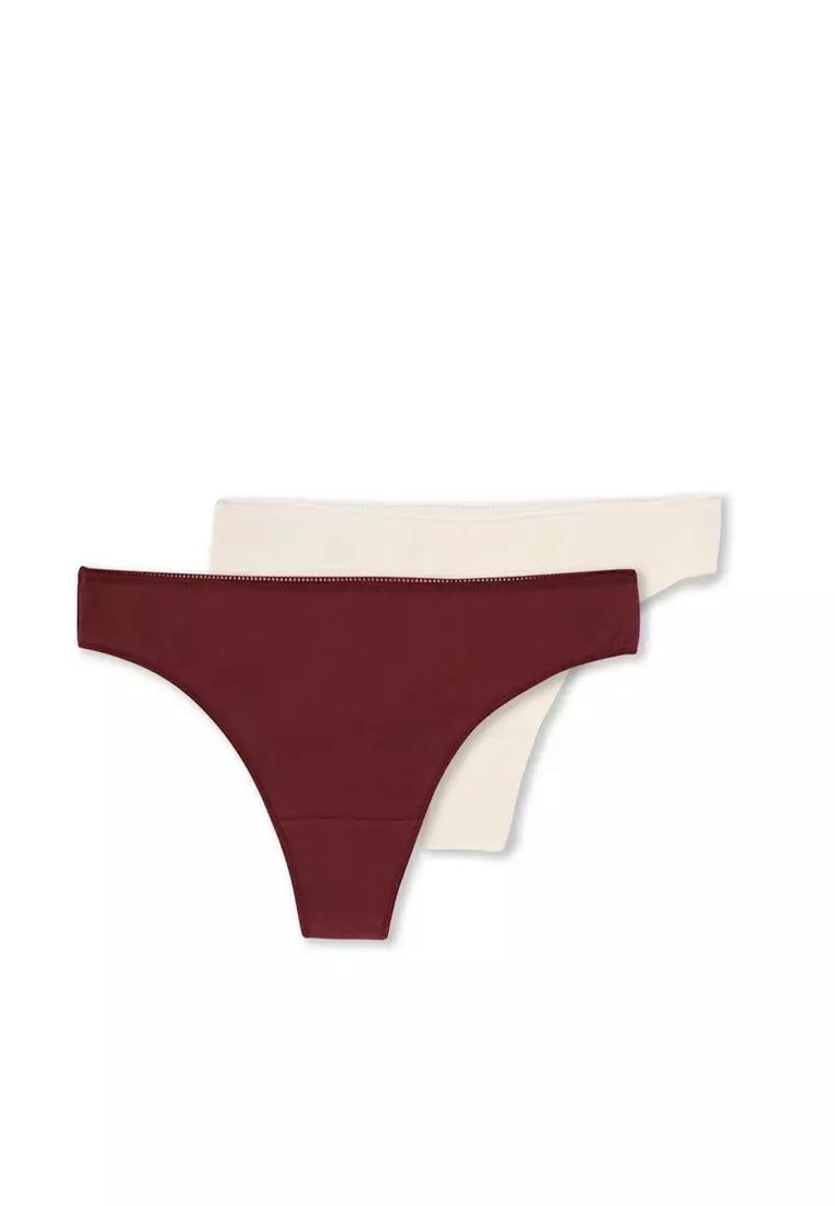 Buy DAGİ 2 Pack Multı Colour Thong Briefs, Underwear for Women