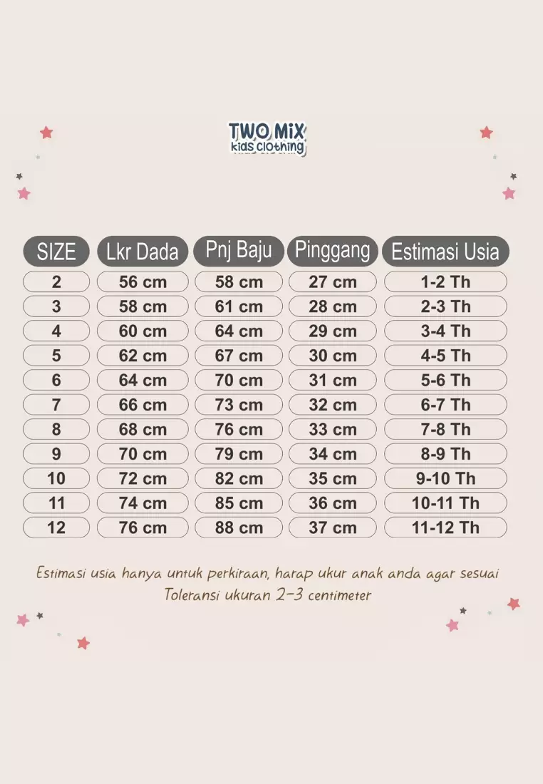 Two Mix - Valery Dress - Dress Anak Perempuan - Gaun Anak Cewek 1-12 Tahun 4408