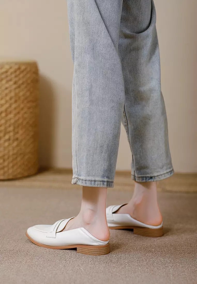 2.5CM Synthetic Leather Penny Loafers TE320-1