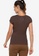 ZALORA ACTIVE brown Cap Sleeves Fitted Rib Top 4BF98AA02AE9F4GS_2