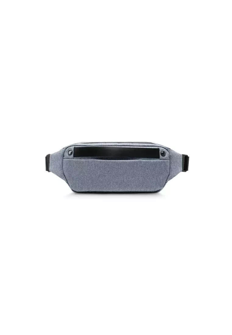 多重功能‧雙向隱藏儲存 R0 時尚胸包-雪地藍