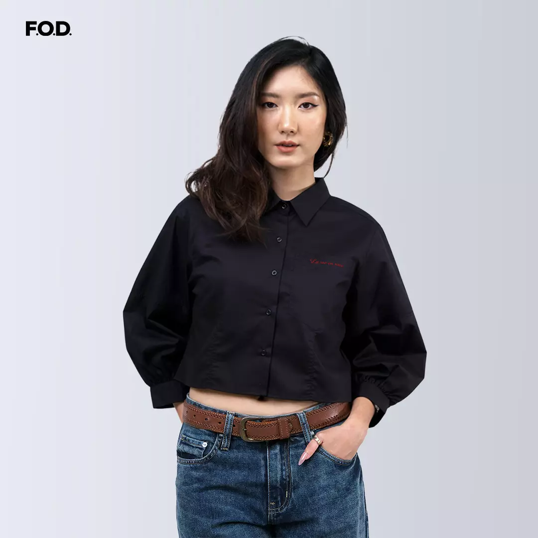 Kemeja Wanita Anara Black