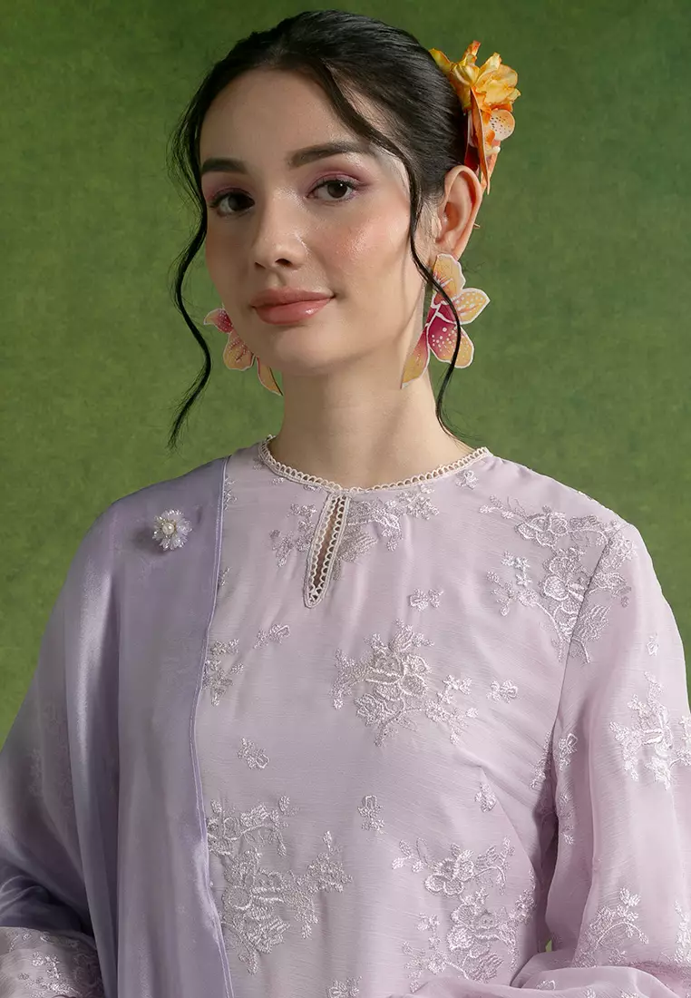 Mikaela Kurung Labuh with Shawl Set