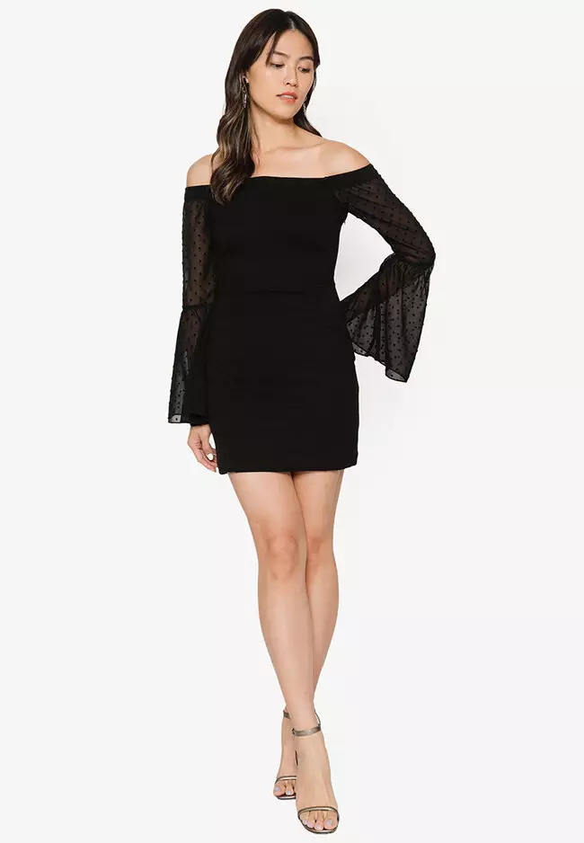 strapless open back dress Rent French Connection Faron Drape One Shoulder Mini Dress