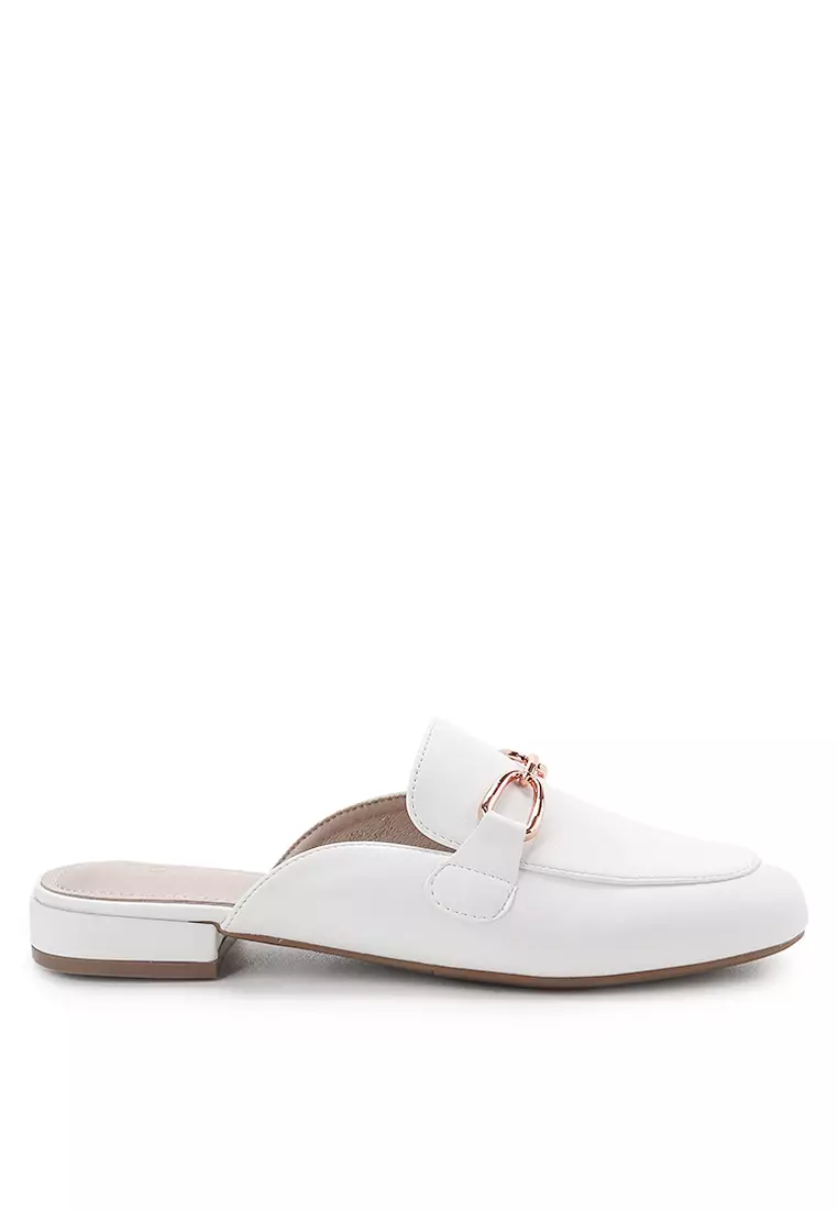 Jual NCY NYLA J2283-6 SLIP ON MULES WHITE Original 2025 ZALORA