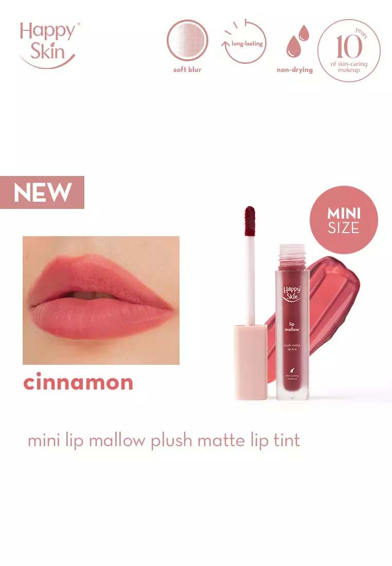 Buy Happy Skin Mini Lip Mallow Plush Matte Lip Tint In Cinnamon 2024 ...