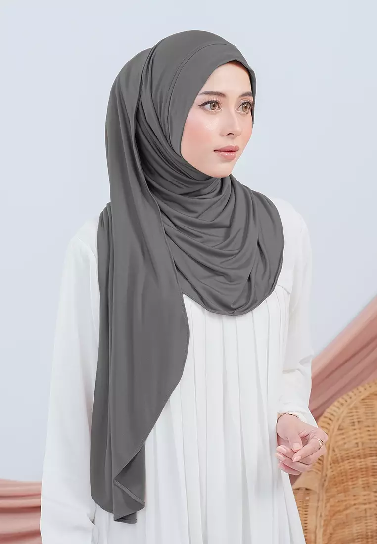 HIJAB INSTAN FAYZA - DARK GREY
