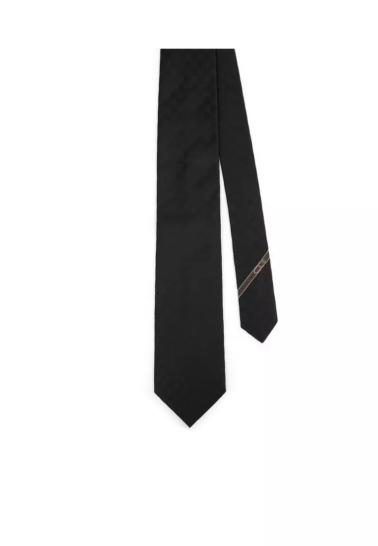 Gg Pattern Silk Tie