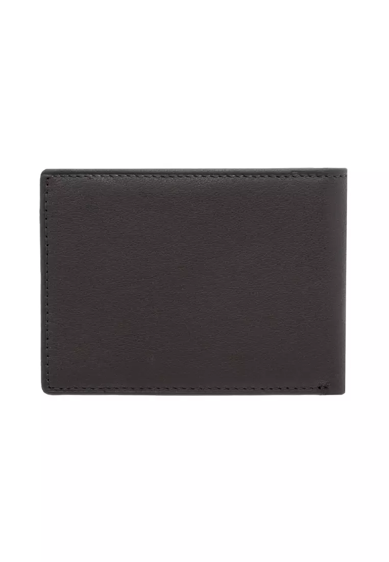 Buy Lancaster Polo LancasterPolo Grain Leather Slim Bifold RFID Wallet ...