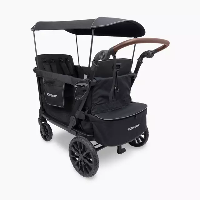 Wonderfold L4 Stroller Wagon Black -  Stroller Bayi Balita Anak