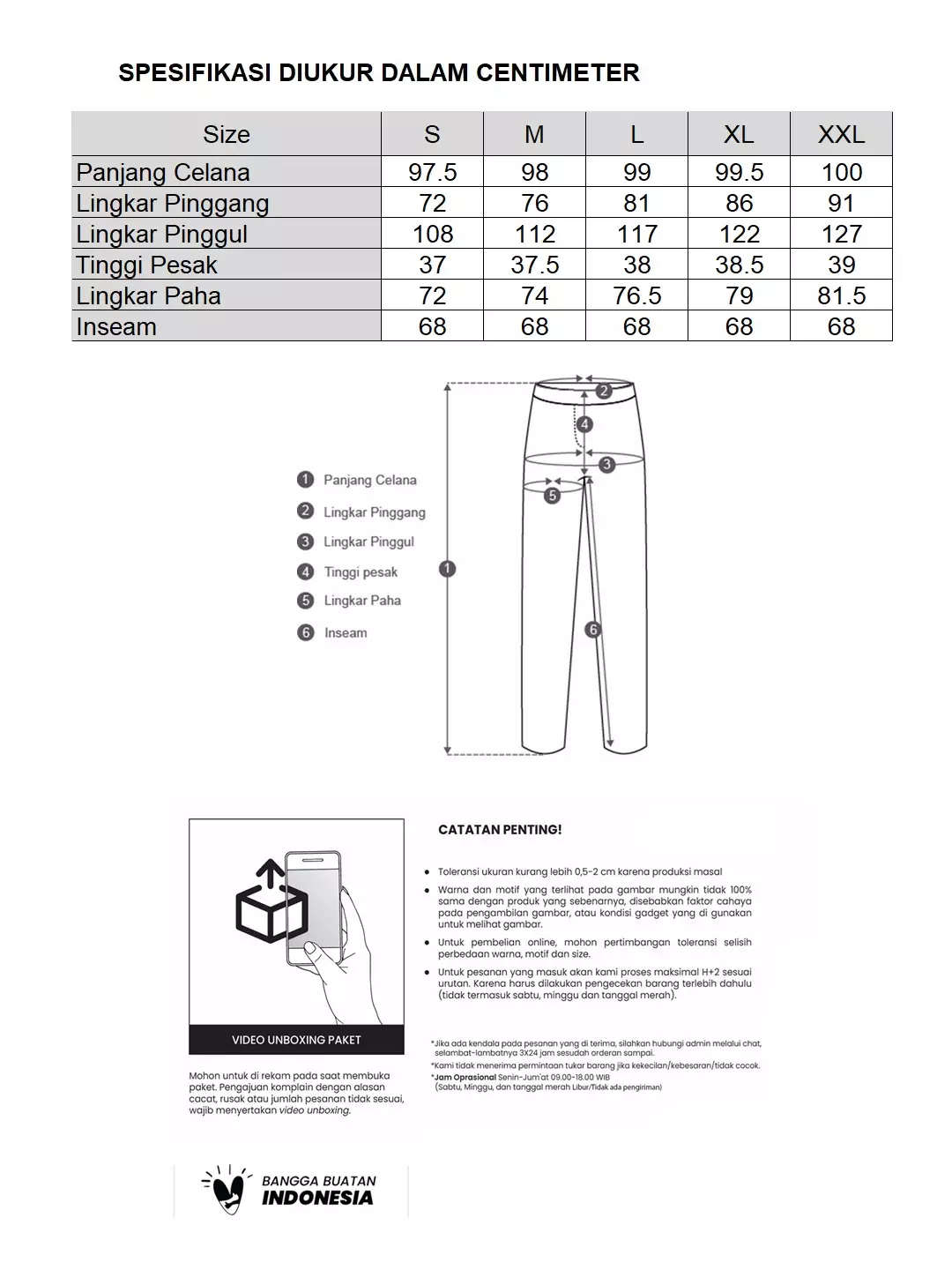 MINIMAL - Izma - Kulot Lebar Motif Etnik Dengan Pleats - Pink Light