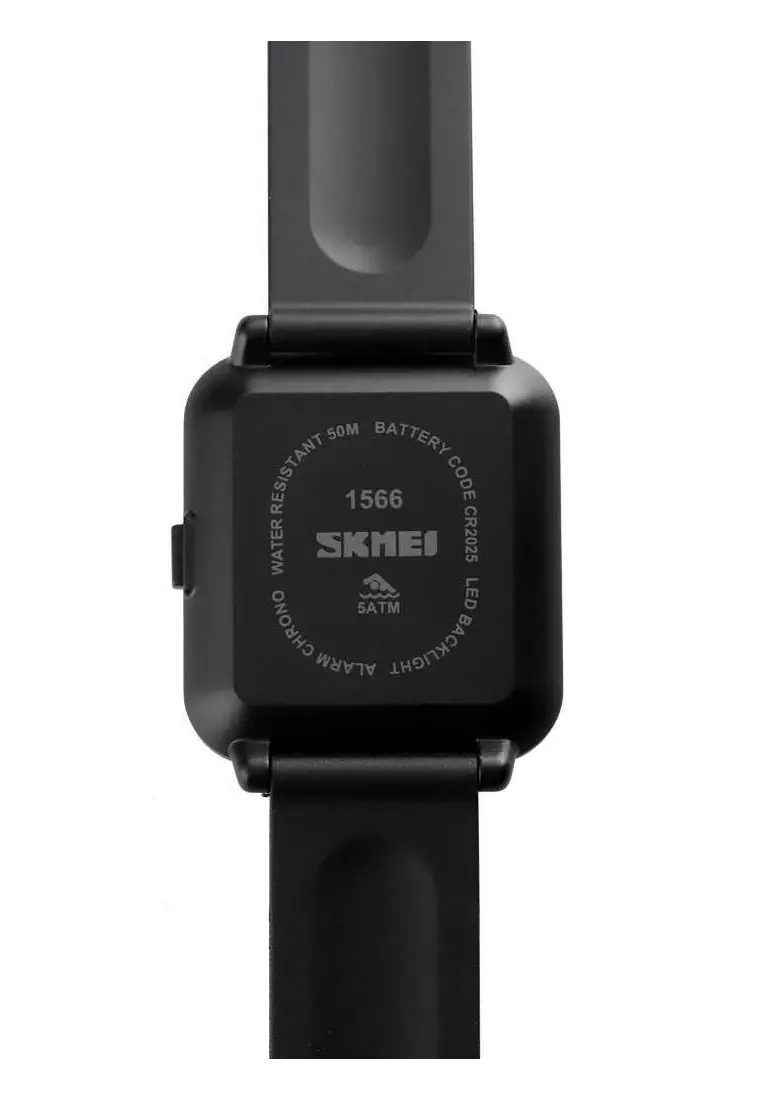 Jam Tangan Digital Pria Water Resistant 50m Strap Tali Material Silicone AB56 ORIGINAL